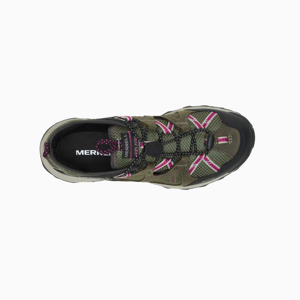 Sandalias Merrell Speed Strike Cuero Sieve Mujer Verdes Oscuro | México-2834269