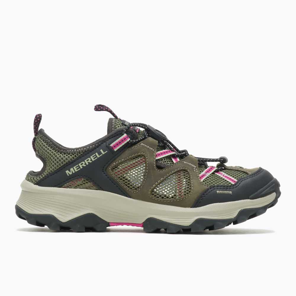 Sandalias Merrell Speed Strike Cuero Sieve Mujer Verdes Oscuro | México-2834269