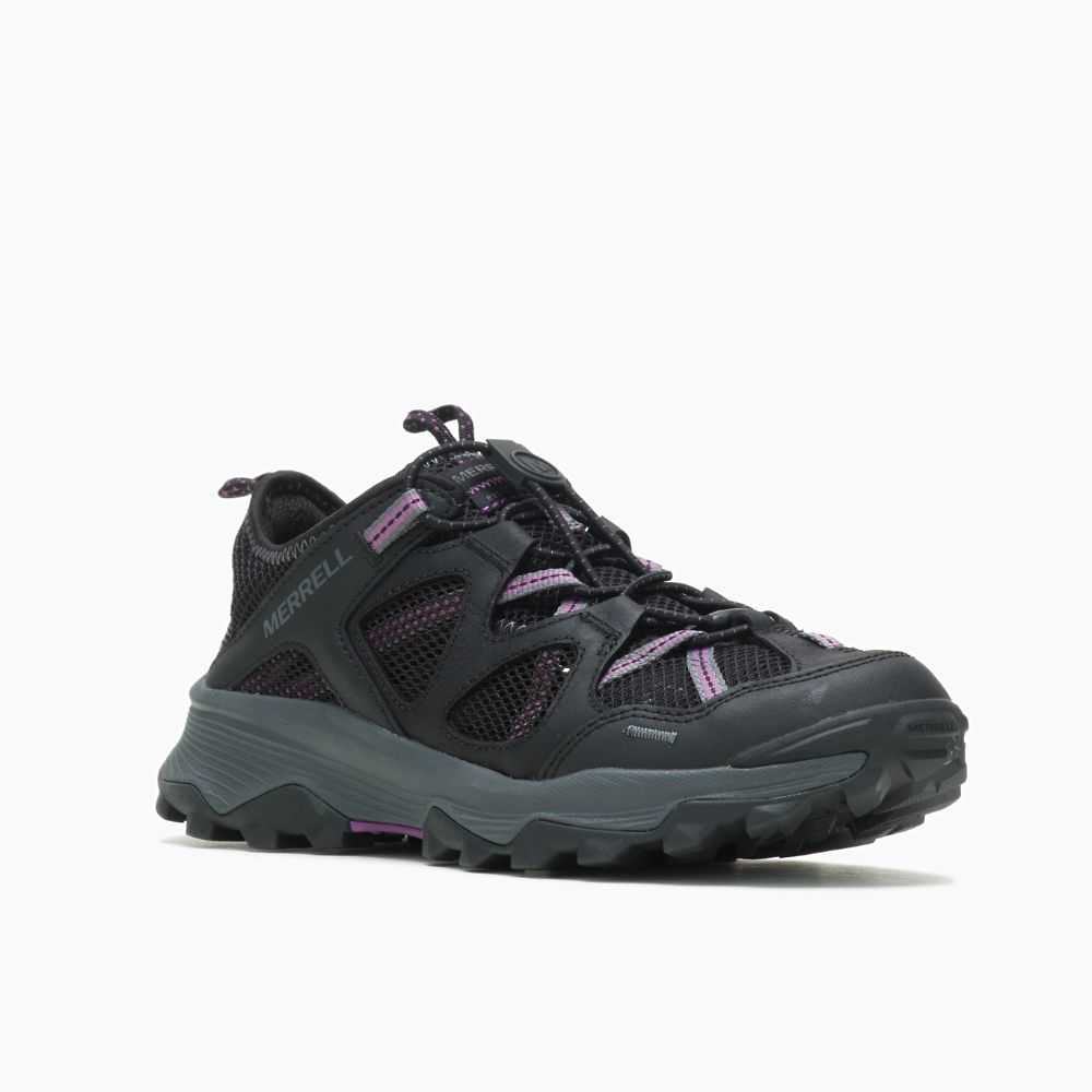 Sandalias Merrell Speed Strike Cuero Sieve Mujer Negros | México-9624267