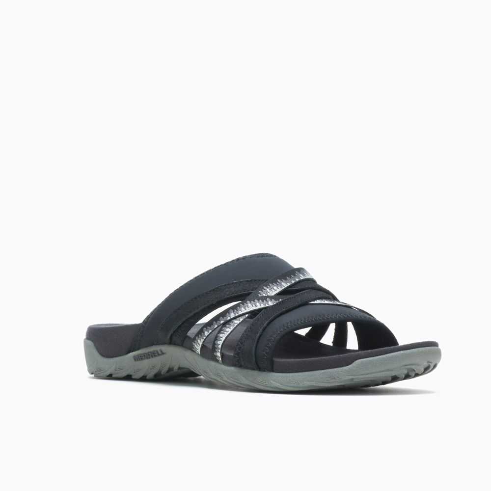 Sandalias Merrell Terran 3 Cush Chanclas Mujer Negros | México-3872629