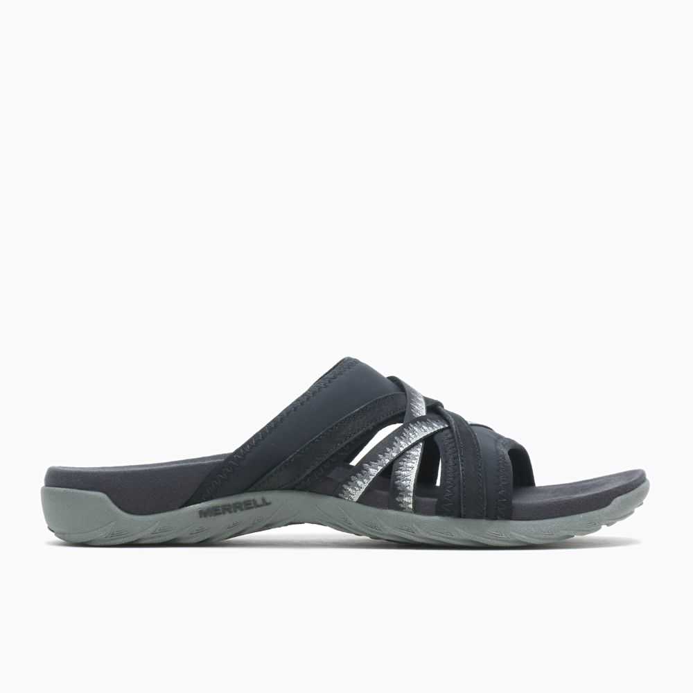 Sandalias Merrell Terran 3 Cush Chanclas Mujer Negros | México-3872629