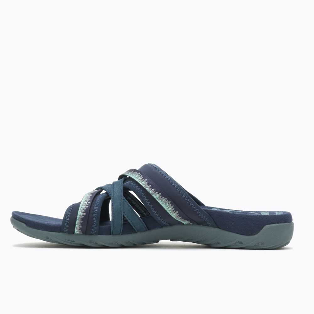 Sandalias Merrell Terran 3 Cush Chanclas Mujer Azul Marino | México-4960732