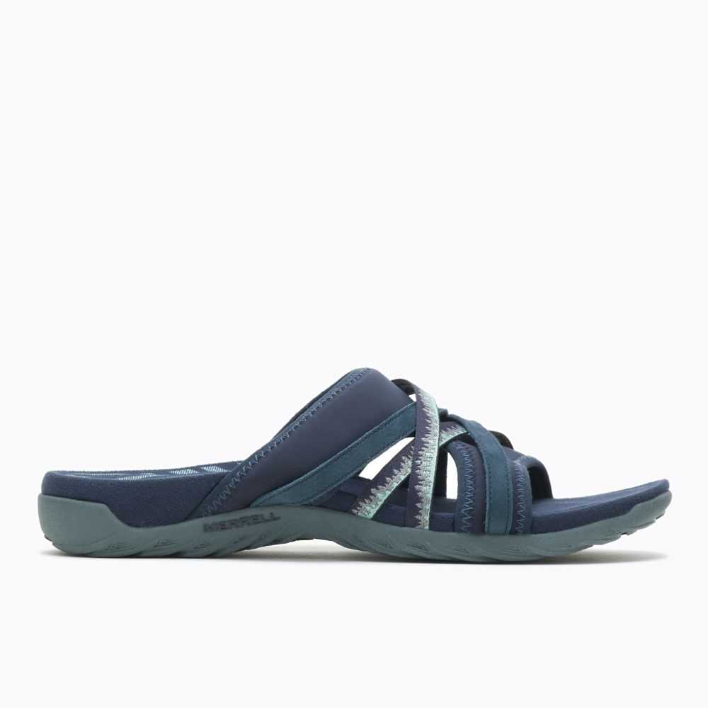 Sandalias Merrell Terran 3 Cush Chanclas Mujer Azul Marino | México-4960732