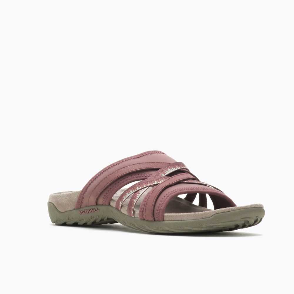 Sandalias Merrell Terran 3 Cush Chanclas Mujer Vino | México-6368204