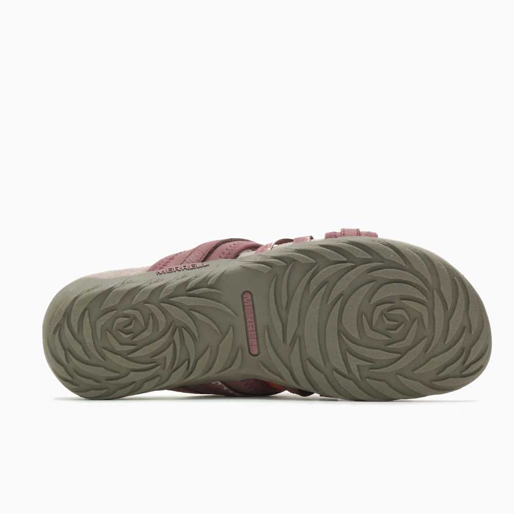 Sandalias Merrell Terran 3 Cush Chanclas Mujer Vino | México-6368204