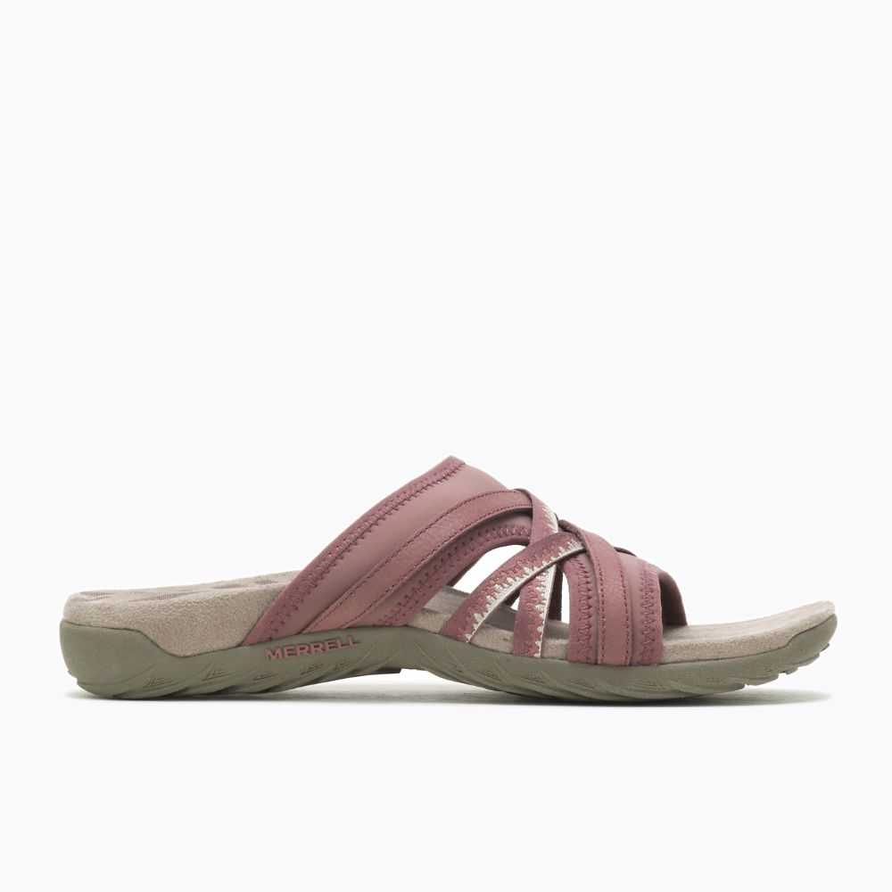 Sandalias Merrell Terran 3 Cush Chanclas Mujer Vino | México-6368204