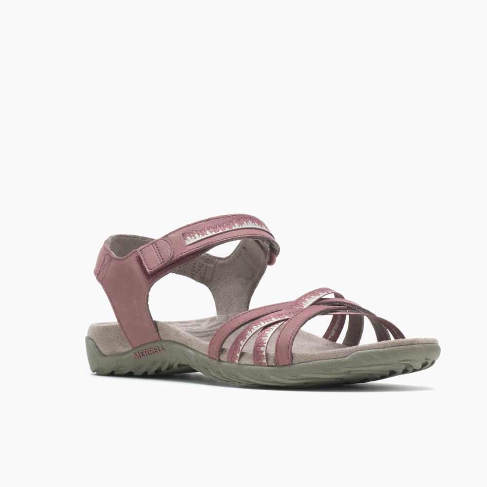 Sandalias Merrell Terran 3 Cush Cross Mujer Vino | México-0278366