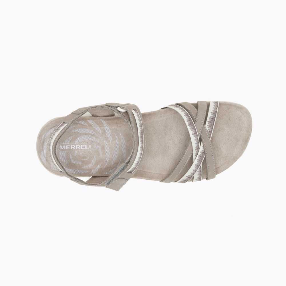 Sandalias Merrell Terran 3 Cush Cross Mujer Blancos | México-4872606