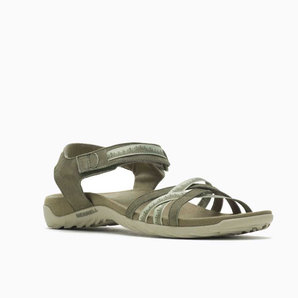 Sandalias Merrell Terran 3 Cush Cross Mujer Verde Oliva | México-6842907