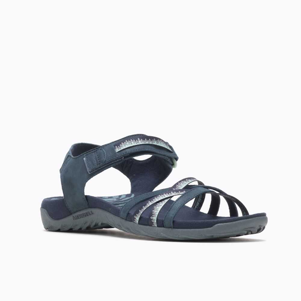 Sandalias Merrell Terran 3 Cush Cross Mujer Azul Marino | México-9376062