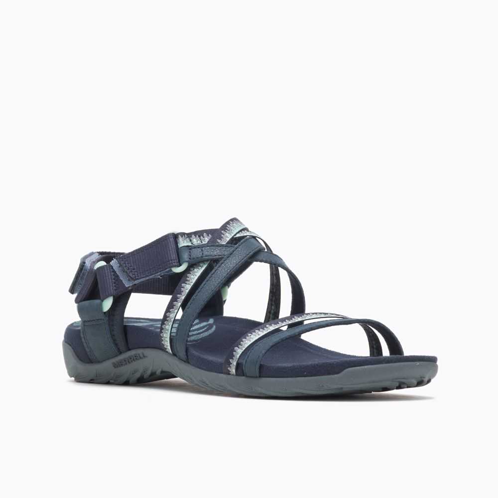 Sandalias Merrell Terran 3 Cush Lattice Mujer Azul Marino | México-2296076