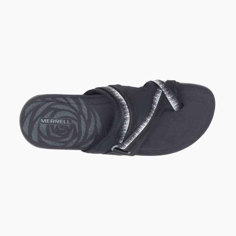 Sandalias Merrell Terran 3 Cush Post Mujer Negros | México-6422970