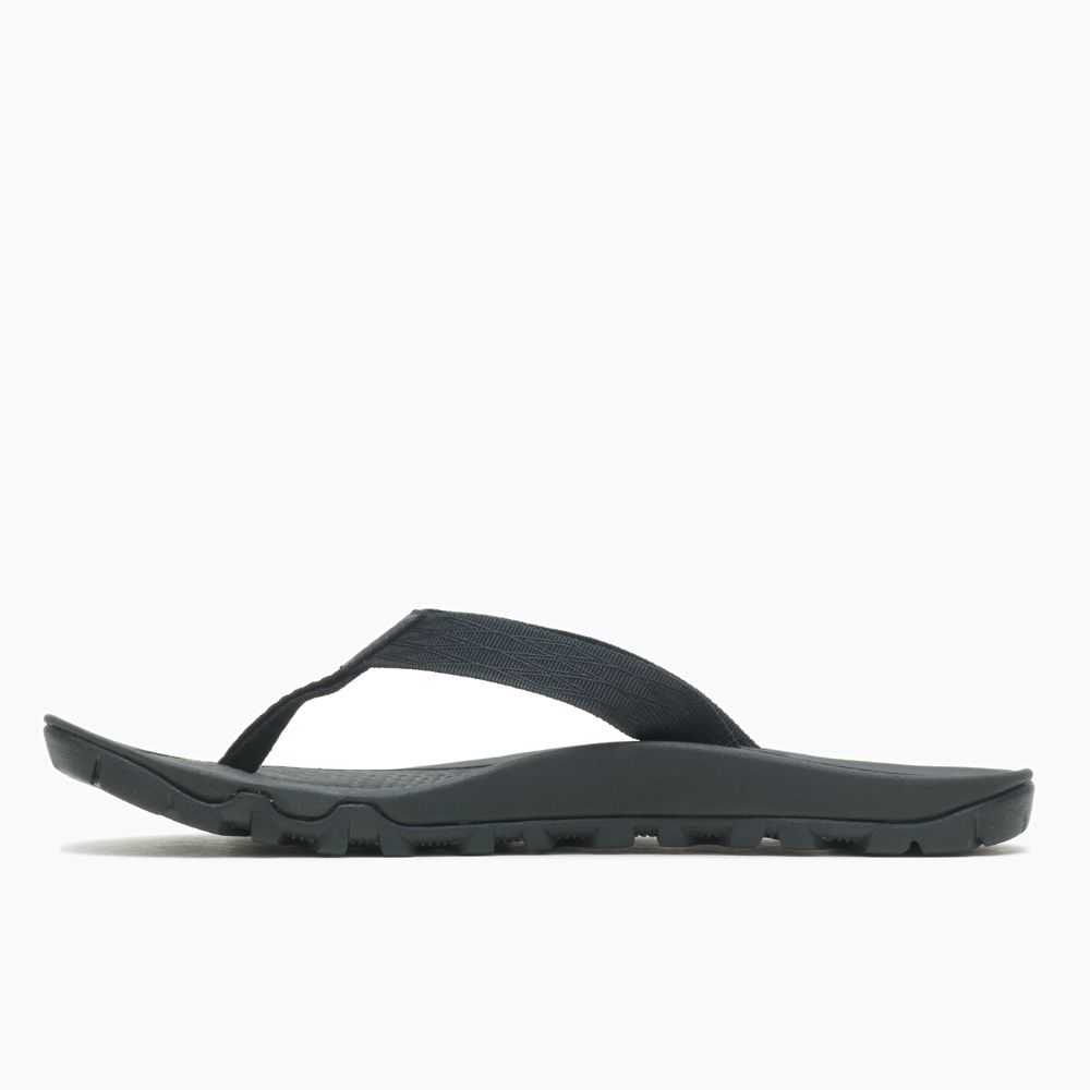 Sandalias Senderismo Merrell Breakwater Hombre Negros | México-7208