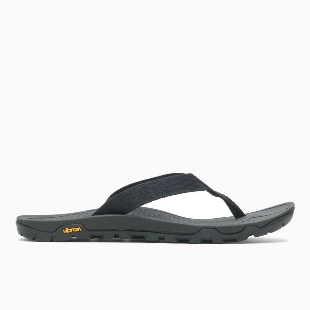 Sandalias Senderismo Merrell Breakwater Hombre Negros | México-7208