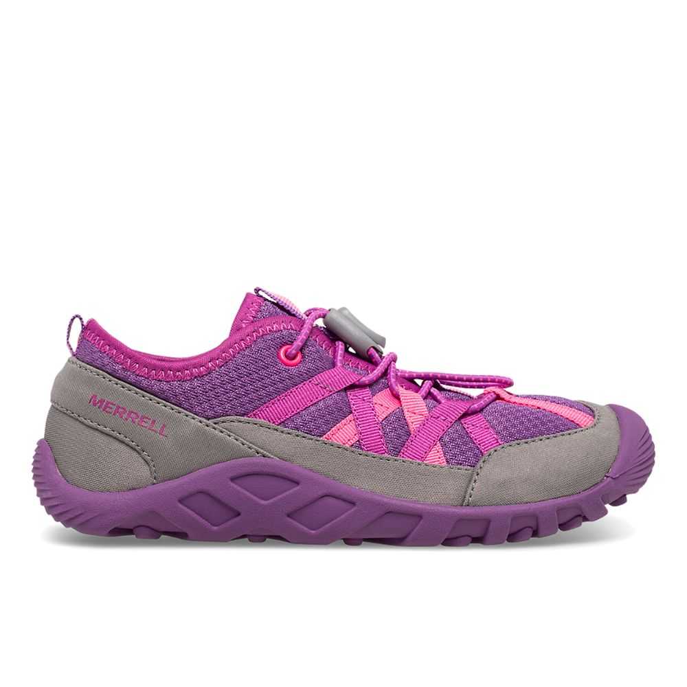 Sandalias Senderismo Merrell Hydro Niña Grises Fucsia | México-0622468