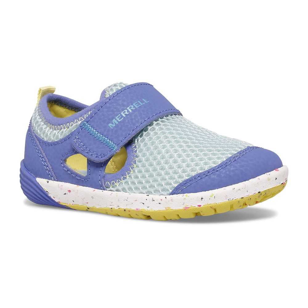 Tenis Merrell Bare Steps® H2O Niña Azul Rey Verdes Claro | México-3487206