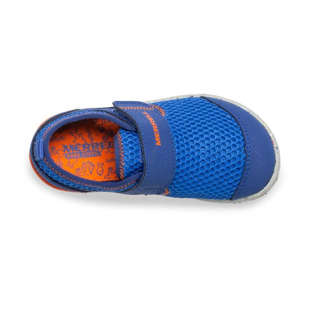 Tenis Merrell Bare Steps® H2O Niña Azules Naranjas | México-6069822