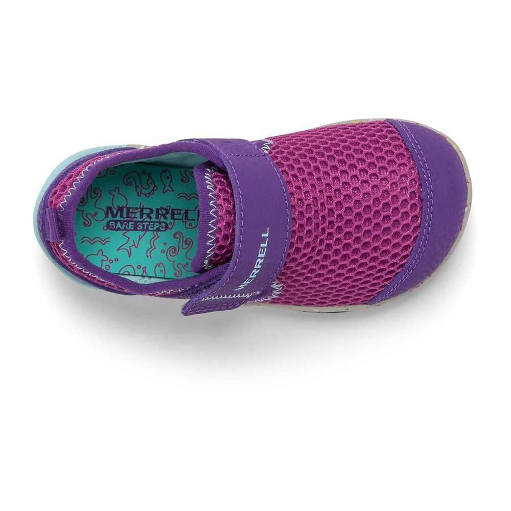 Tenis Merrell Bare Steps® H2O Niña Morados Turquesa | México-7048622