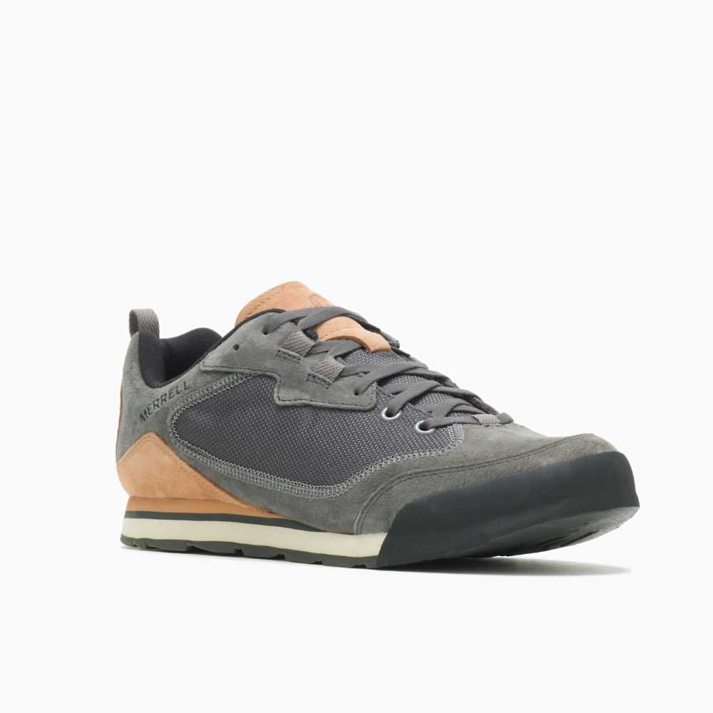 Tenis Merrell Burnt Rock Travel Gamuza Hombre Grises | México-6760328