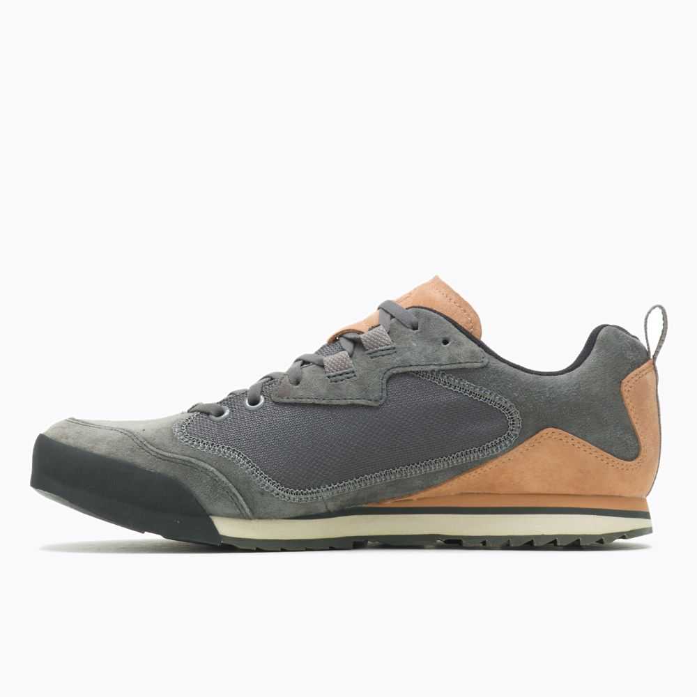 Tenis Merrell Burnt Rock Travel Gamuza Hombre Grises | México-6760328