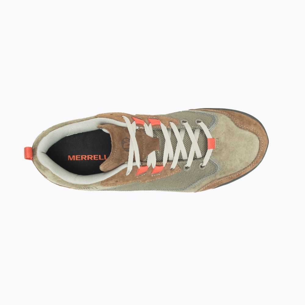 Tenis Merrell Burnt Rock Travel Gamuza Hombre Verde Oliva | México-9632487