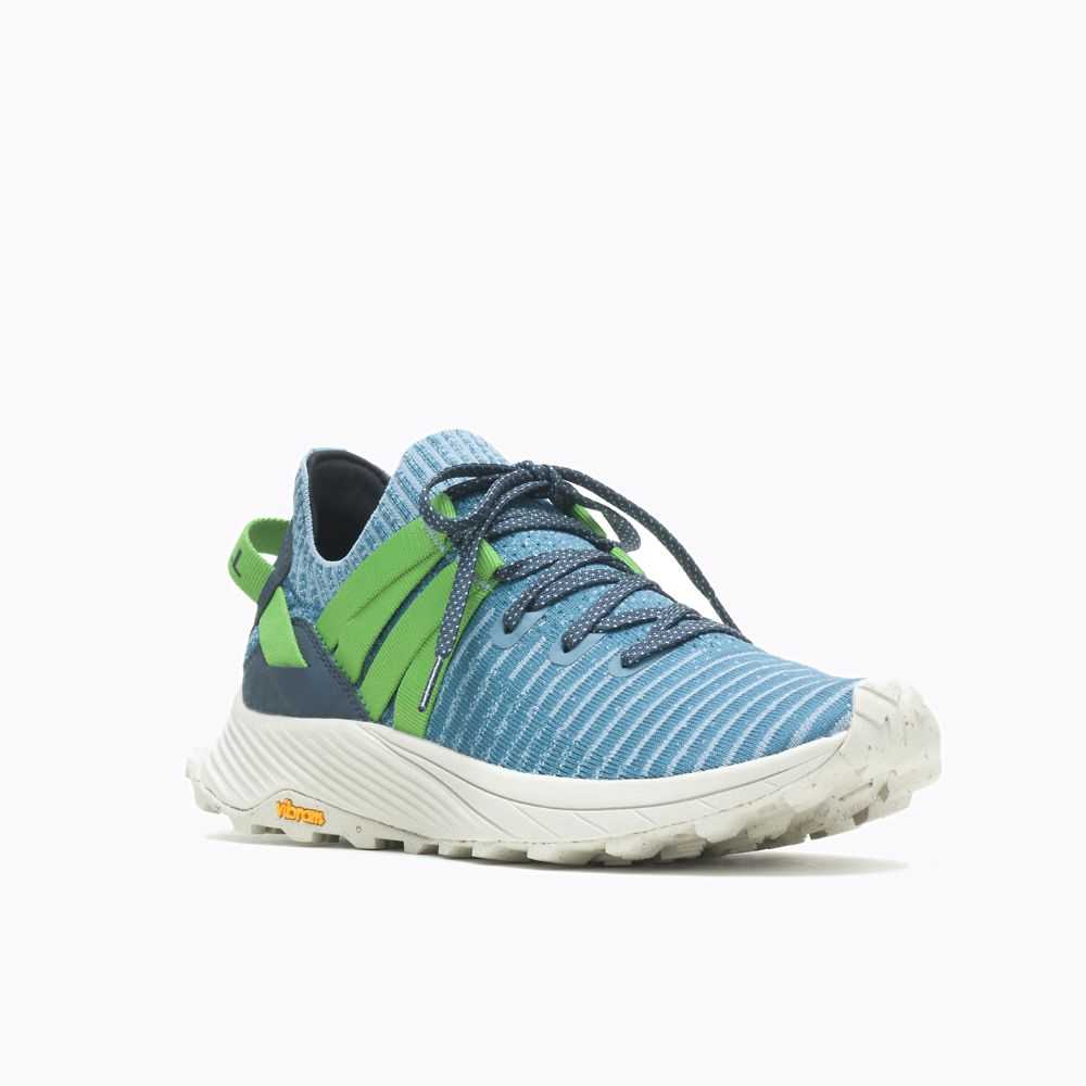 Tenis Merrell Embark Encaje Hombre Azules Grises | México-3246960