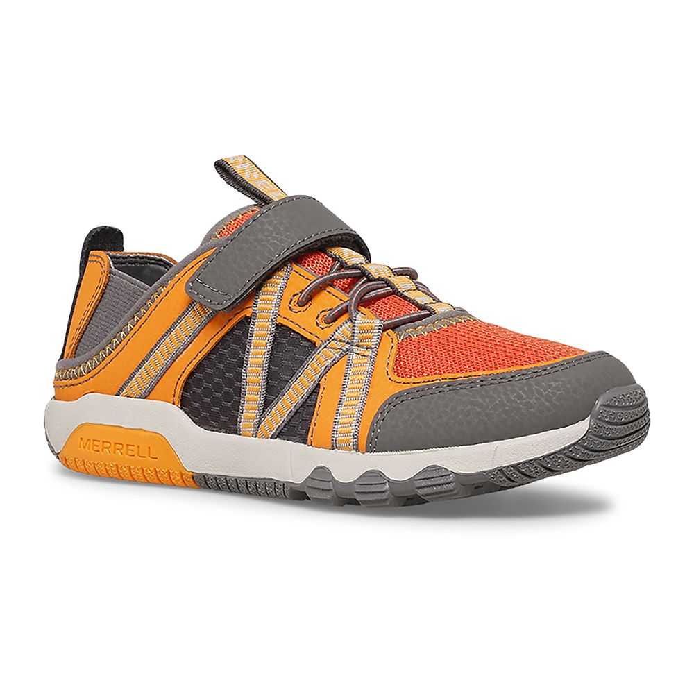 Tenis Merrell Hydro Free Roam Niño Grises Naranjas | México-7694623