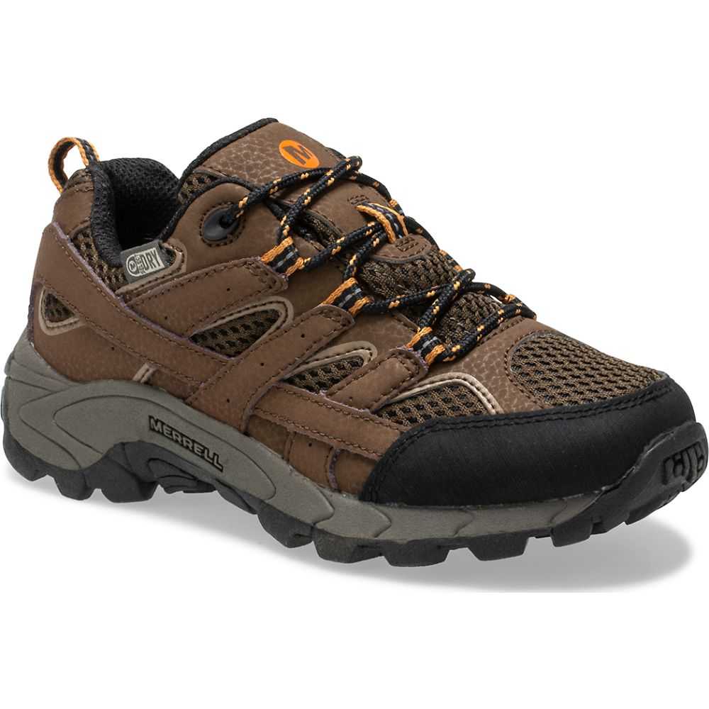 Tenis Merrell Moab 2 Low Encaje Niño Marrom | México-0294637