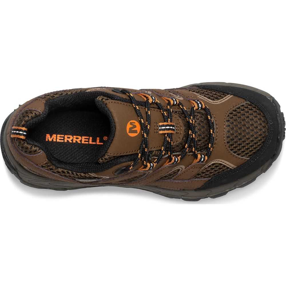 Tenis Merrell Moab 2 Low Encaje Niño Marrom | México-0294637