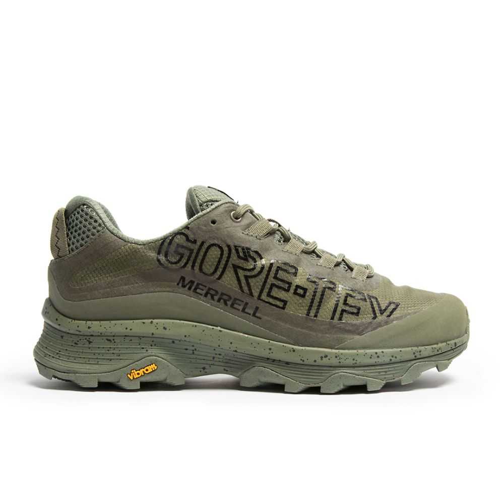 Tenis Merrell Moab Speed GORE-TEX® 1TRL Hombre Verdes Oscuro | México-8630246