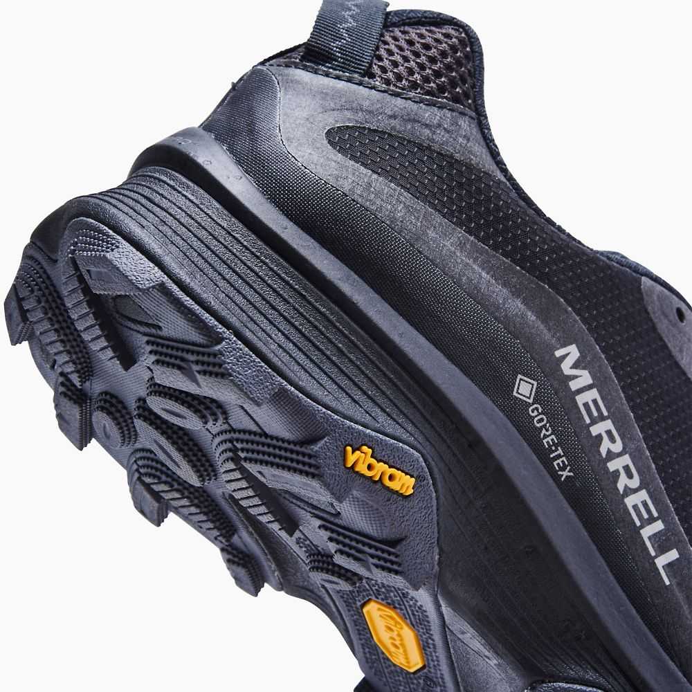 Tenis Merrell Moab Speed GORE-TEX® Hombre Negros | México-6270983