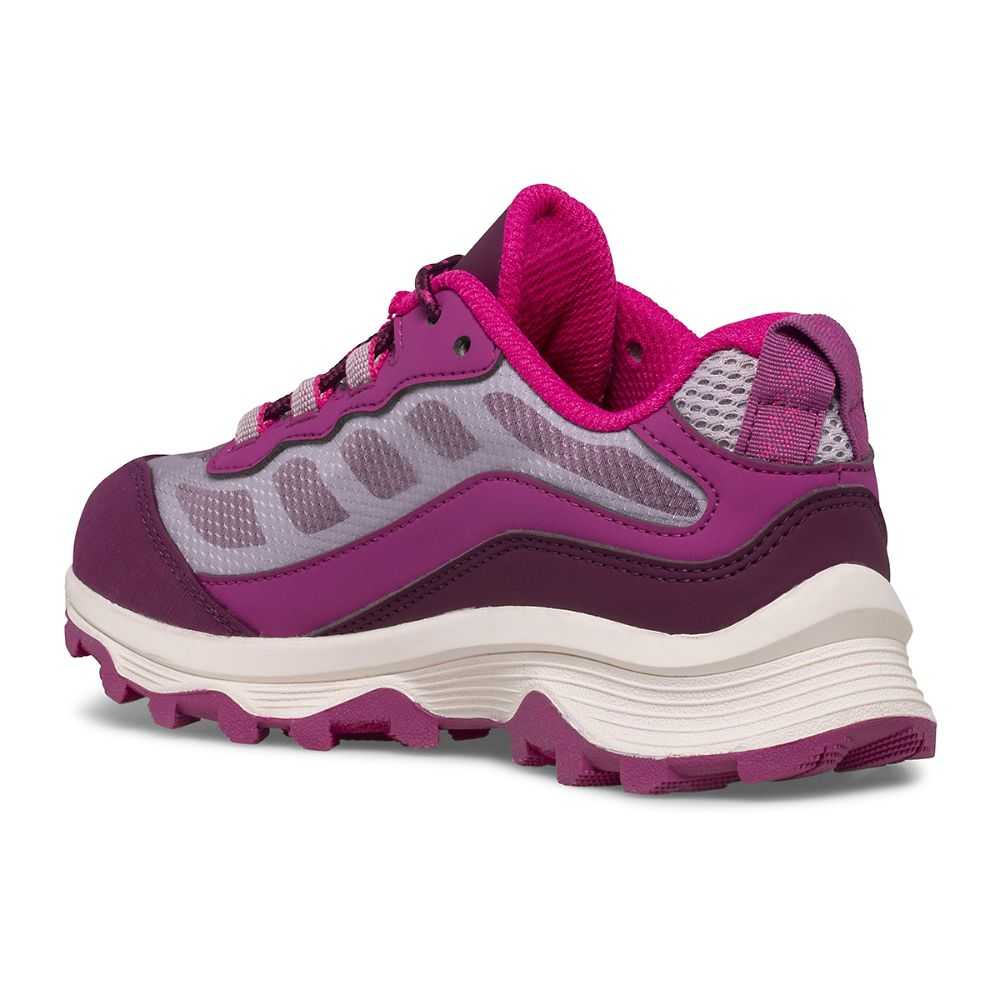 Tenis Merrell Moab Speed Low Niña Grises Fucsia | México-6047396