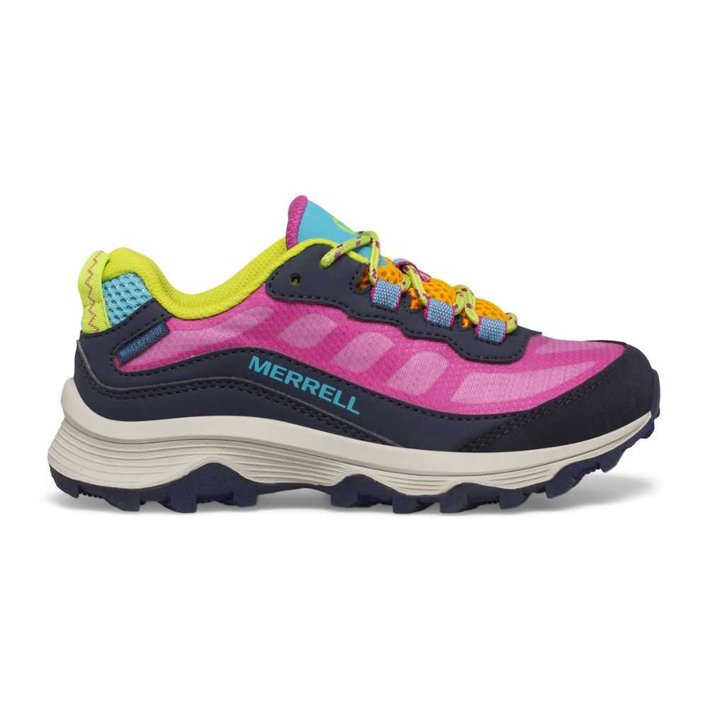 Tenis Merrell Moab Speed Low Niño Azul Marino Multicolor | México-9862276