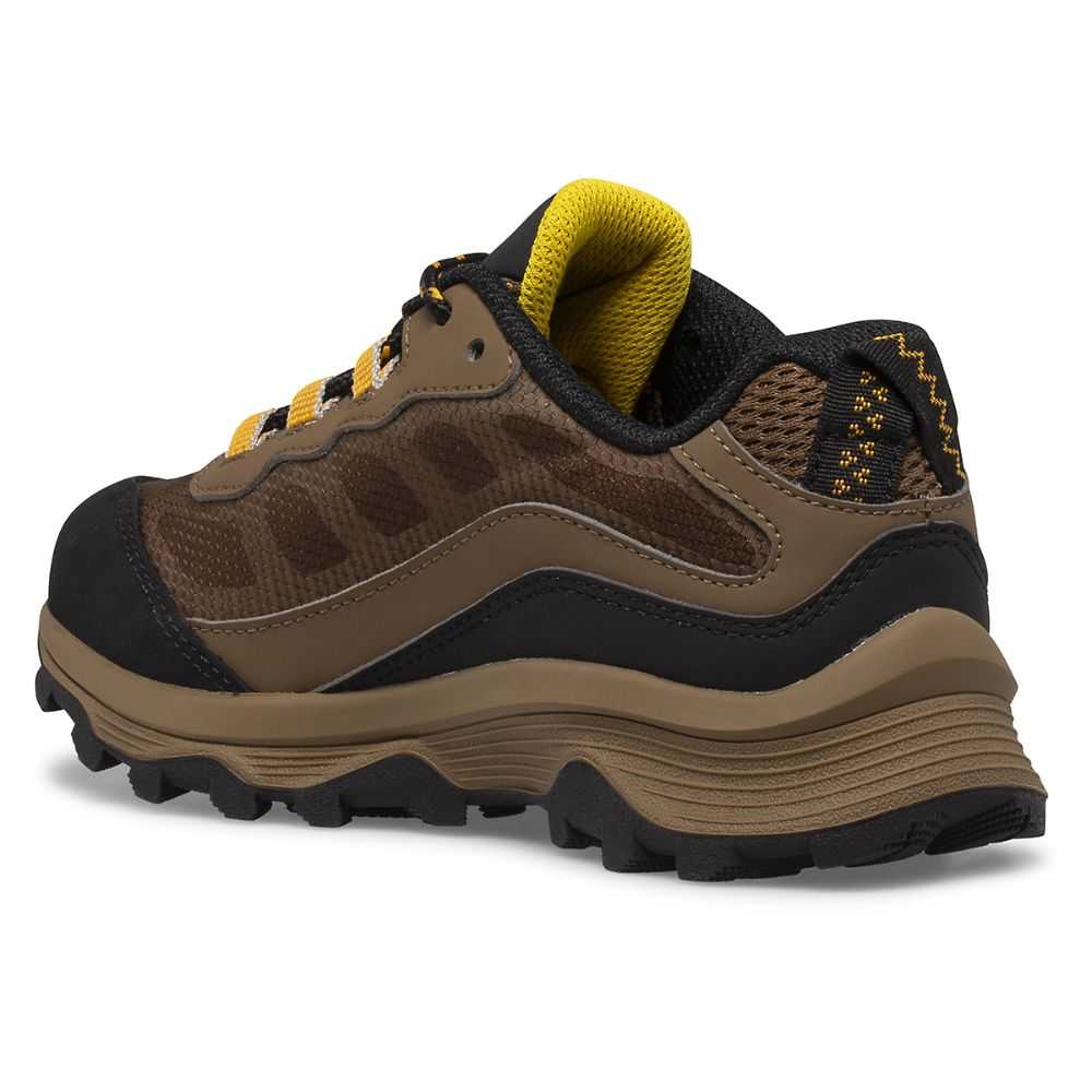 Tenis Merrell Moab Speed Low Niño Grises Oscuro Marrom Claro | México-8037626