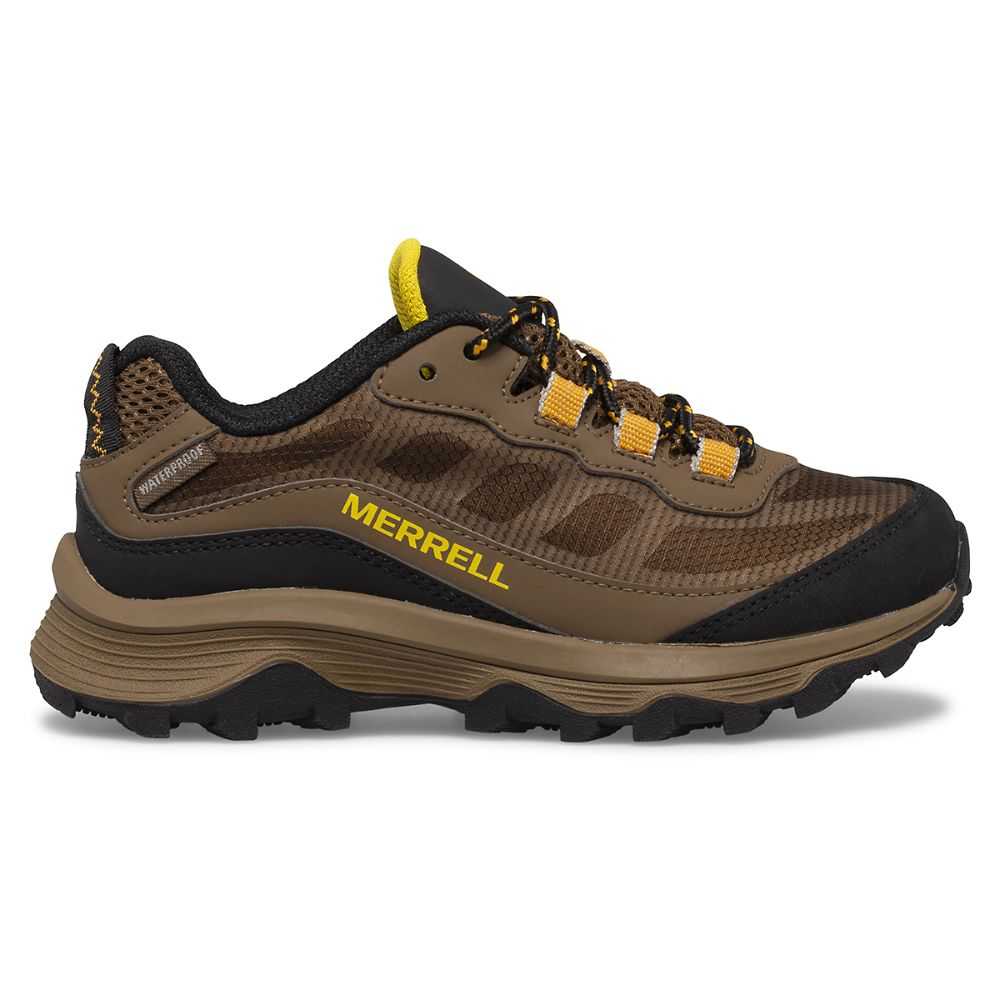 Tenis Merrell Moab Speed Low Niño Grises Oscuro Marrom Claro | México-8037626