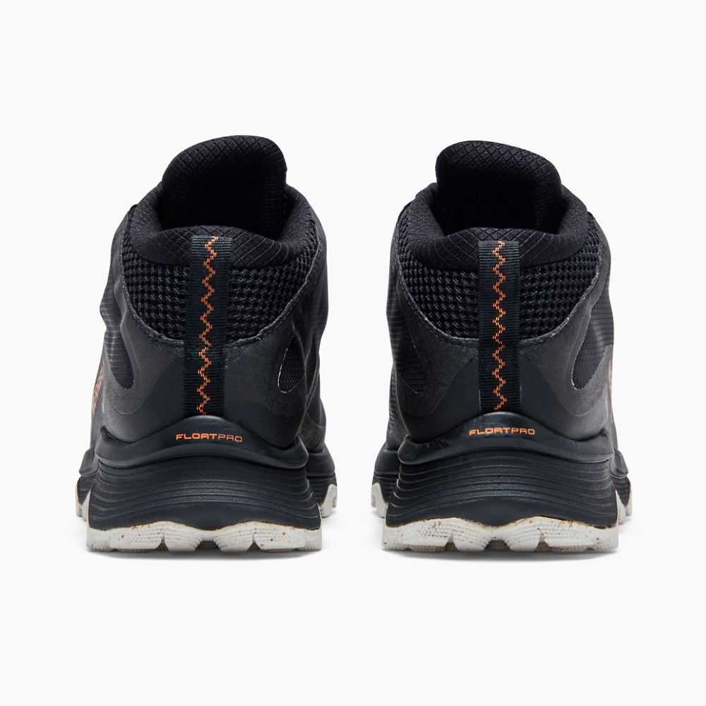 Tenis Merrell Moab Speed Mid GORE-TEX® Hombre Negros | México-4879322