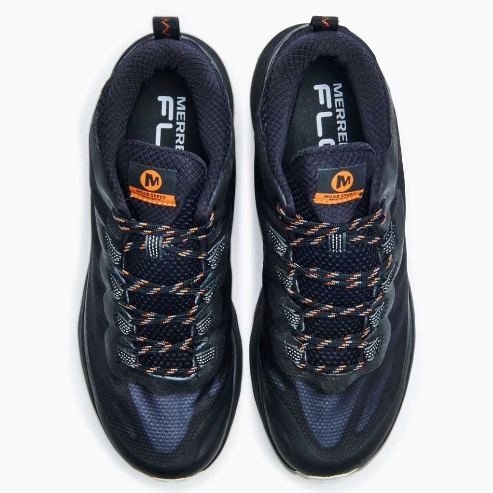 Tenis Merrell Moab Speed Mid GORE-TEX® Hombre Negros | México-4879322