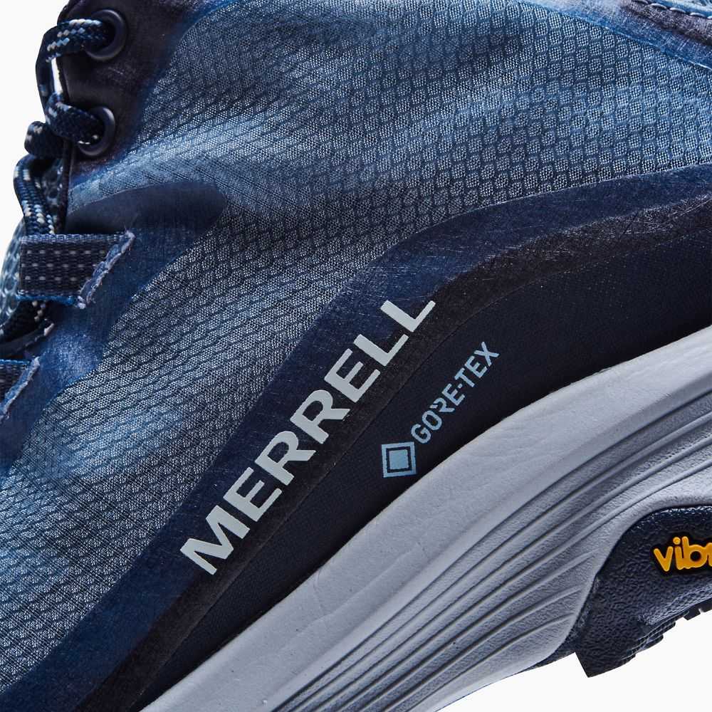 Tenis Merrell Moab Speed Mid GORE-TEX® Mujer Azul Marino | México-2637048