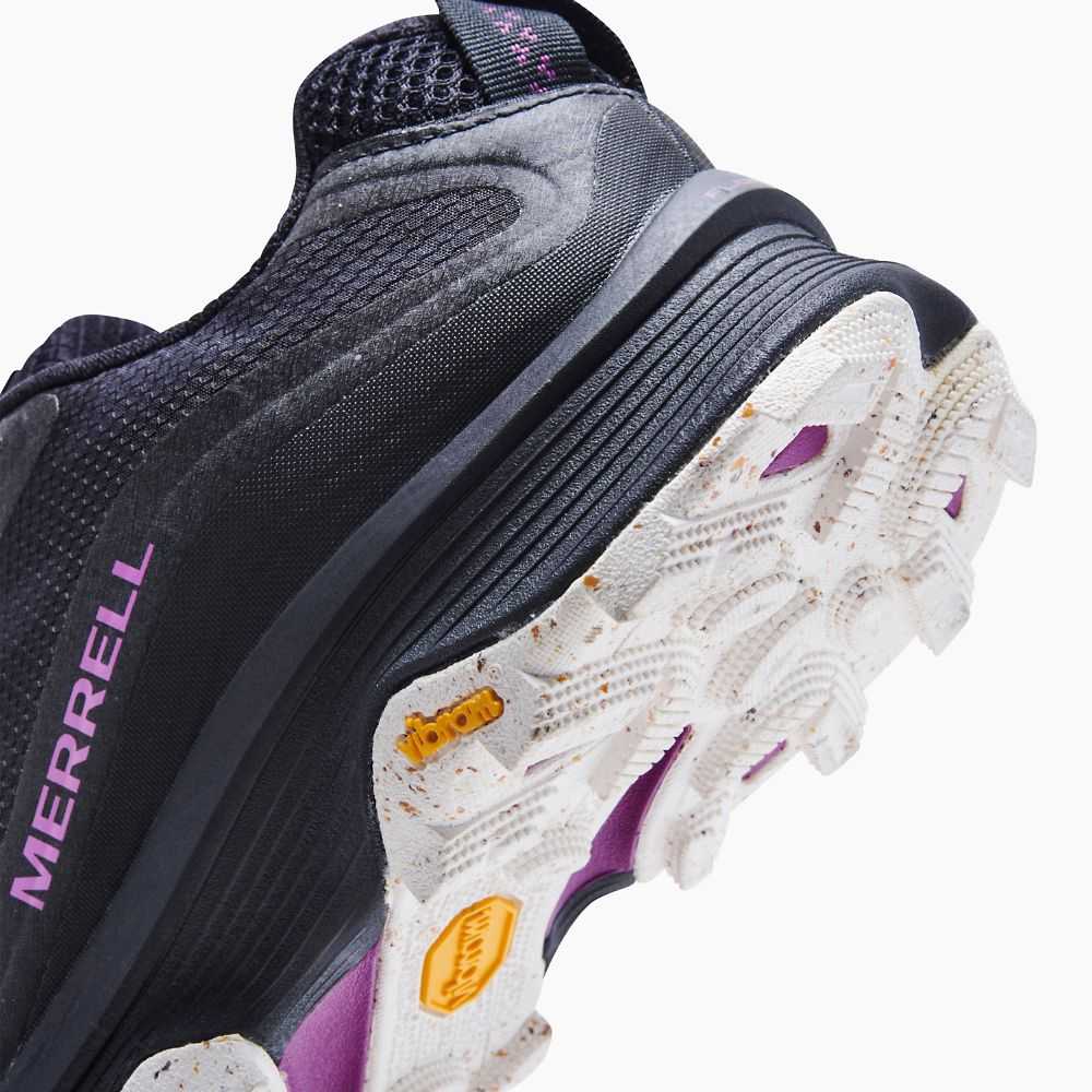 Tenis Merrell Moab Speed Mujer Negros | México-7686942