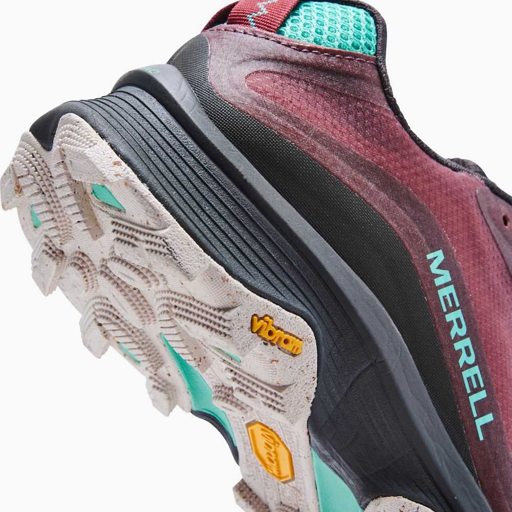 Tenis Merrell Moab Speed Mujer Vino | México-0723968