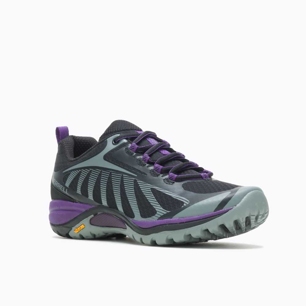 Tenis Merrell Siren Edge 3 Anchos Mujer Negros Morados | México-3246207