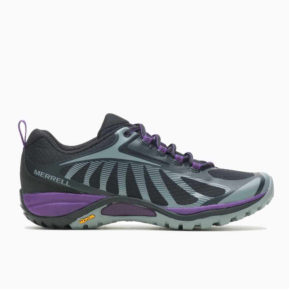 Tenis Merrell Siren Edge 3 Anchos Mujer Negros Morados | México-3246207