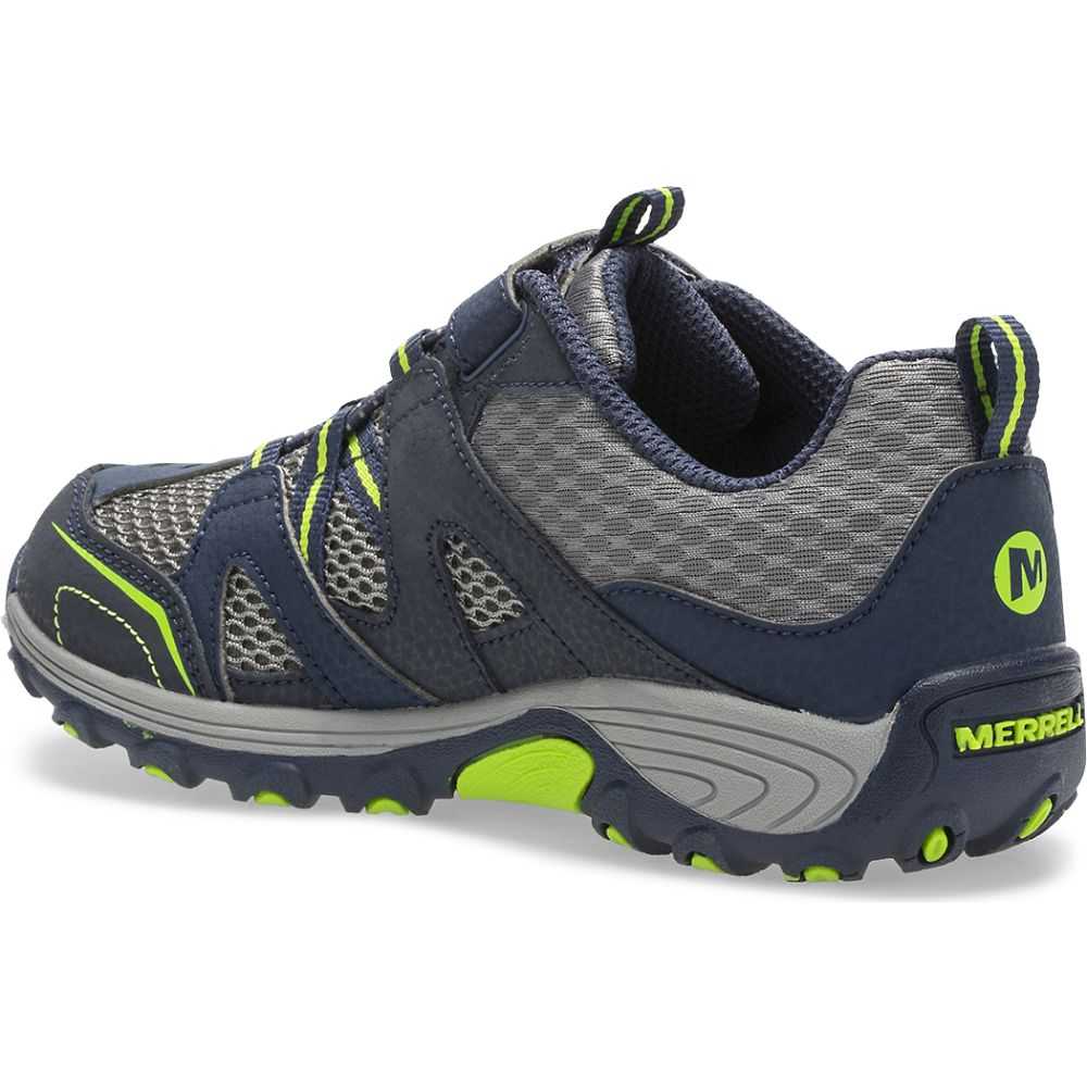 Tenis Merrell Trail Chaser Niño Azul Marino Verdes | México-9686374