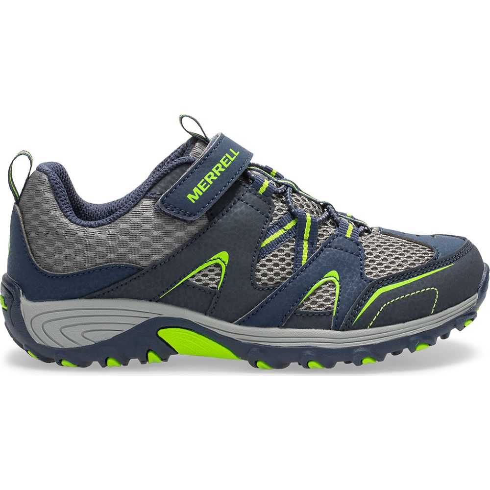 Tenis Merrell Trail Chaser Niño Azul Marino Verdes | México-9686374