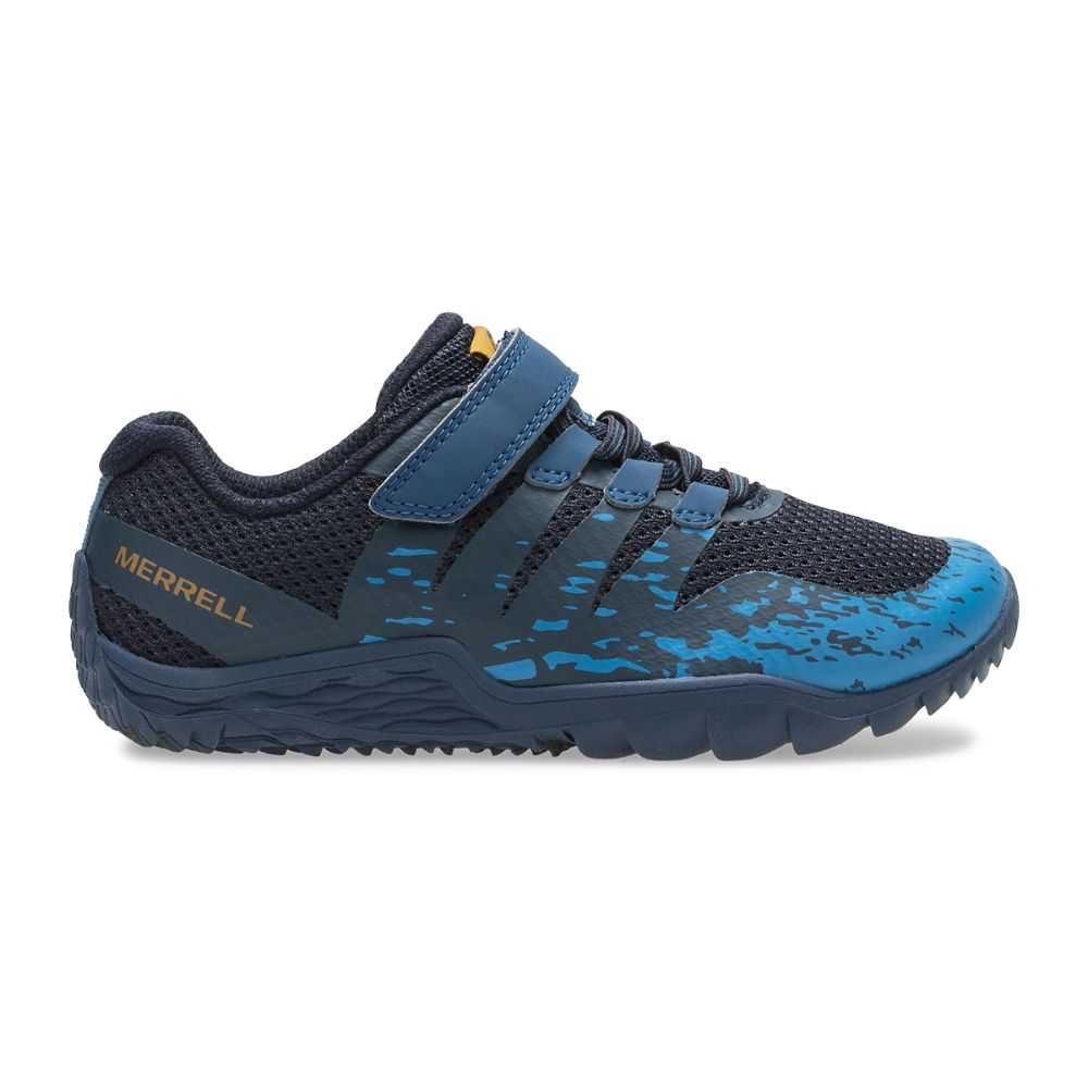 Tenis Merrell Trail Glove 5 Niño Azur Naranjas | México-9824620