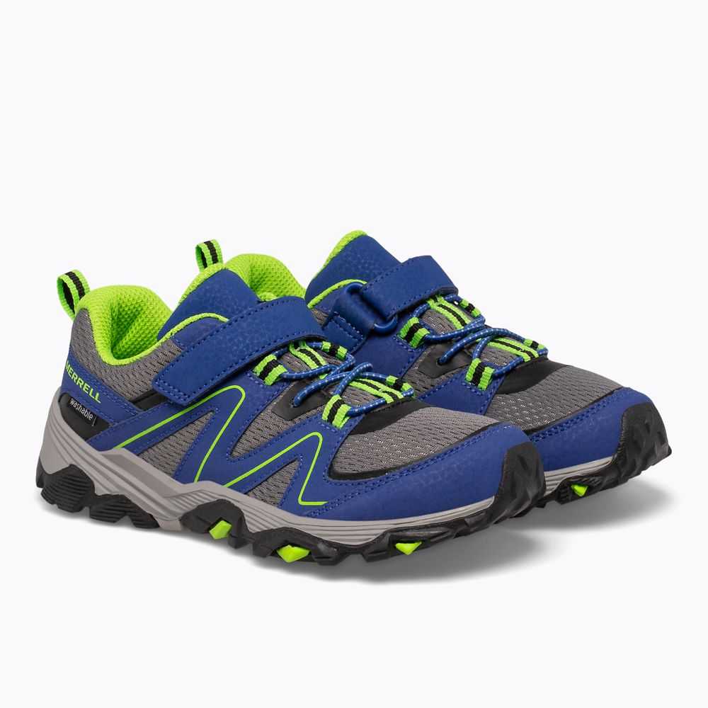 Tenis Merrell Trail Quest Niño Azules Verdes | México-2436087