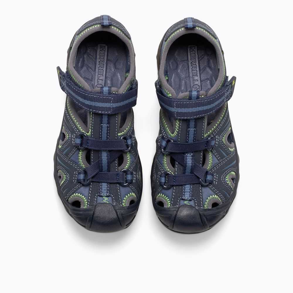 Tenis Para Agua Merrell Hydro Niño Azul Marino Verdes | México-6683240