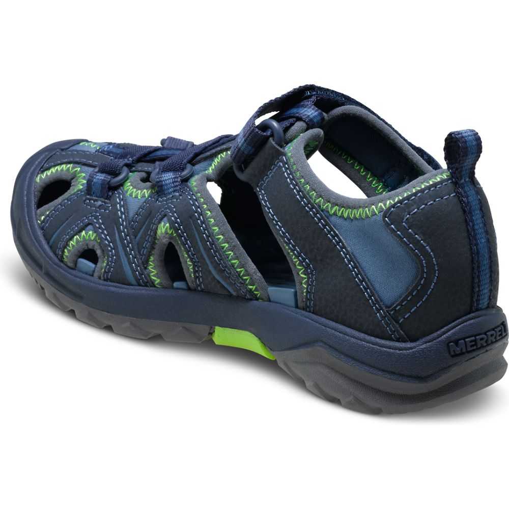 Tenis Para Agua Merrell Hydro Niño Azul Marino Verdes | México-8297632