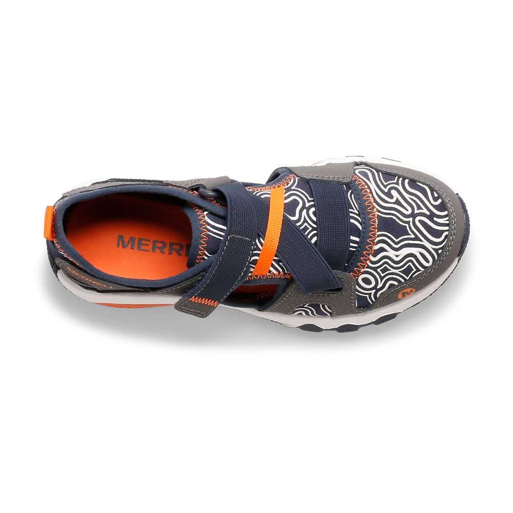 Tenis Para Agua Merrell Hydro Niño Grises Azul Marino | México-2829646