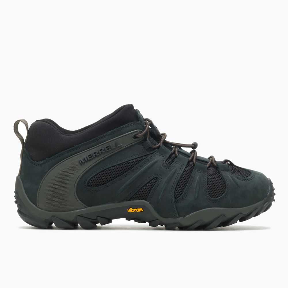 Tenis Senderismo Merrell Chameleon 8 Stretch Hombre Negros | México-0986674